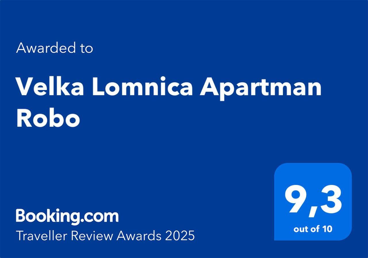 Velka Lomnica Apartman Robo Eksteriør bilde