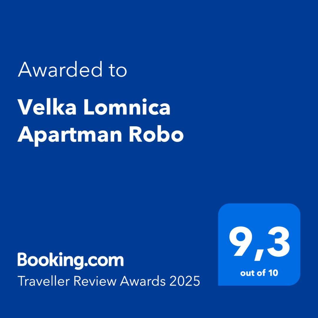 Velka Lomnica Apartman Robo Eksteriør bilde